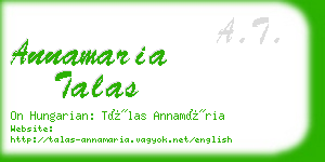 annamaria talas business card